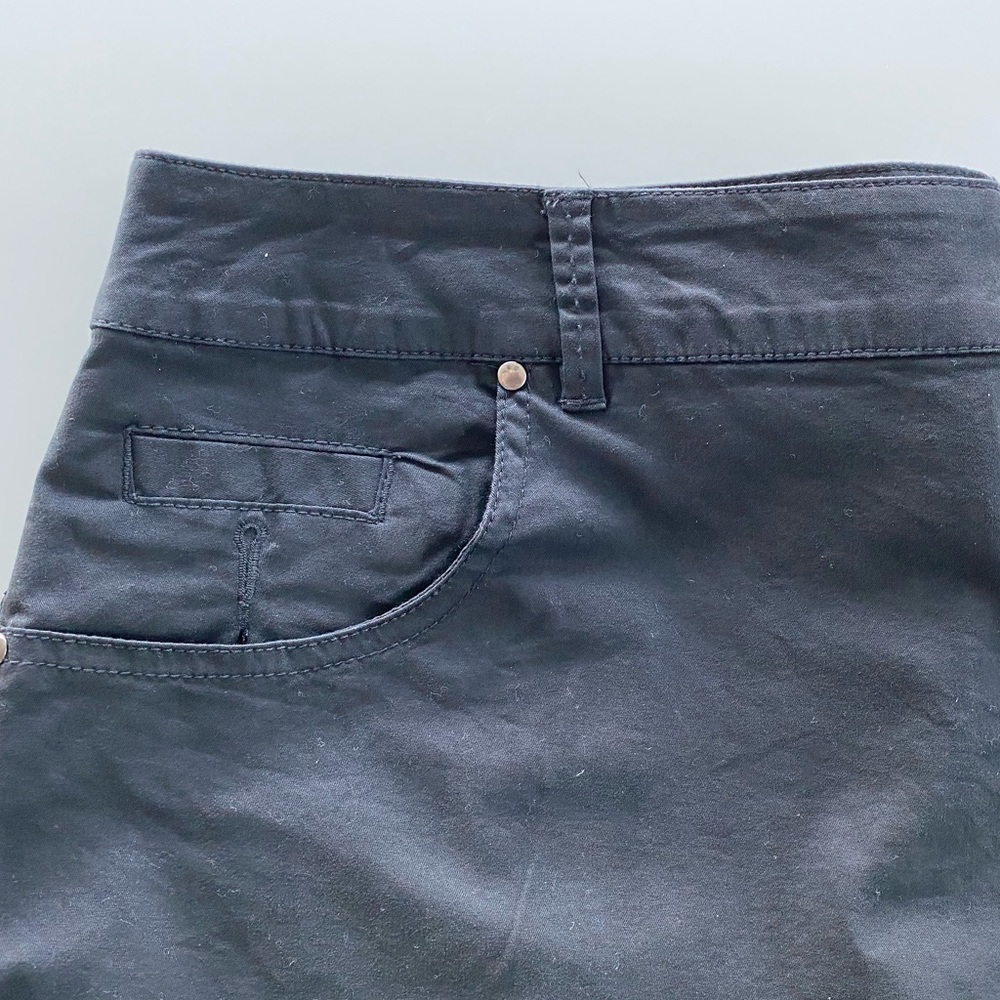 NWOT Coconut Row Palm Beach Black Capri/Crop Pants, 16 - Picture 2 of 7